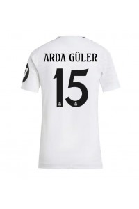 Real Madrid Arda Guler #15 Fotballdrakt Hjemme Klær Dame 2024-25 Korte ermer